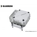 Barrow CPU Waterblock with Integrated 10W PWM Pump (White) - AMD AM4, AM5