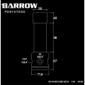 Barrow D5 T-Virus Acrylic Helix Reservoir Blue - 230mm B GRADE