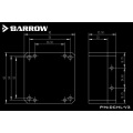 Barrow DDC Pump Aluminium Heatsink Mod Kit - White