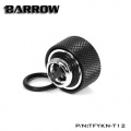 Barrow G1/4 - 12mm OD Twin Seal Hard Tube Compression Fitting - Black