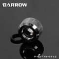 Barrow G1/4 - 12mm OD Twin Seal Hard Tube Compression Fitting - Shiny Silver