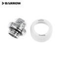 Barrow G1/4 - 13/10mm Flexible Tube Compression Fitting - White