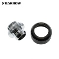 Barrow G1/4 - 13/10mm Flexible Tube Compression Fitting - Black (6 Pack)