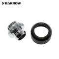 Barrow G1/4 - 16/10mm Flexible Tube Compression Fitting - Black