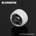 Barrow G1/4 - 16/10mm Flexible Tube Compression Fitting - White (6 Pack)