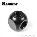 Barrow G1/4 Female 3 Way T-Splitter - Black
