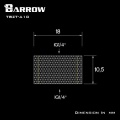 Barrow G1/4 Female to 10mm G1/4 Female Extender - Shiny Silver