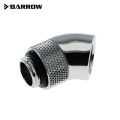 Barrow G1/4 Male Rotary to 45 Degree Female Angle - Shiny Silver