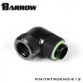 Barrow G1/4 Male Rotary to 90 Degree, 14mm Hard Tube Compression Fitting - Black