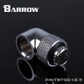 Barrow G1/4 Male Rotary to 90 Degree Female Angle - Shiny Silver (4 Pack)