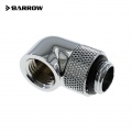 Barrow G1/4 Male Rotary to 90 Degree Female Angle - Shiny Silver