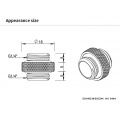 Barrow G1/4 Male to 5mm G1/4 Male Extender - Gold
