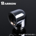 Barrow G1/4 Male to 90 Degree Female Angle - Shiny Silver