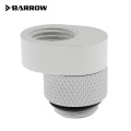 Barrow G1/4 Male to G1/4 Offset Female 360 Degree Rotary Adapter - White