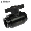 Barrow G1/4 Mini Ball Valve, Black Handle - Black