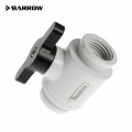 Barrow G1/4 Mini Ball Valve, Black Handle - White