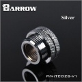 Barrow G1/4 Pass-Through Fill Port - Shiny Silver