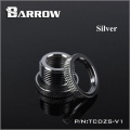 Barrow G1/4 Pass-Through Fill Port - Shiny Silver