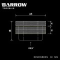 Barrow G1/4 Pass-Through Fill Port - White B GRADE