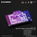 Barrow NVIDIA RTX 5090 MSI Suprim + Vangaurd, aRGB Graphics Card Waterblock + Backplate