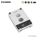 Barrow OLED Display CPU Waterblock with Hardware Monitor, 5v aRGB, AM4 / AM5 - White