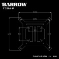 Barrow Pump / Reservoir Flat bracket for 120mm Radiators