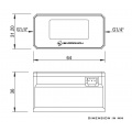 BarrowCH G1/4 Digital OLED Display Flow and Temperature Sensor - White