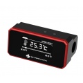 BarrowCH G1/4 Multimode OLED Display Heat Sensor Alarm with Intelligent Shutdown - Red