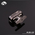 Bykski B-DV-CE, G1/4 Male / Male Mini Ball Valve Tap - Shiny Black Nickel