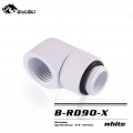 Bykski B-RD90-X 90 Degree Rotary G1/4 Angle Fitting - White