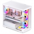 Jonsbo D300 Midi-Tower, 270 degrees, Tempered Glass - white