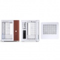 Jonsbo TK-0 PC Case, Mini-Tower, Mini-ITX, Tempered Glass, Wood - White