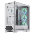 APNX Creator C1 Mid Tower Case with Glass Panel - White