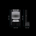 Granzon 120mm Radiator with 15w DDC Pump and Reservoir (GZMN120N) - Black
