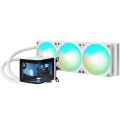 TRYX PANORAMA 360mm AIO Liquid Cooler, ARGB, 3D-AMOLED Display - White