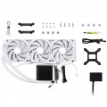 TRYX PANORAMA 360mm AIO Liquid Cooler, ARGB, 3D-AMOLED Display - White
