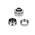 Thermaltake Pacific G1/4 PETG Tube 16mm OD Compression Fitting - Chrome