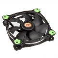 Thermaltake Riing 12, 120mm LED fan, green - set of 3
