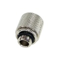 10/8mm (8x1mm) Compression Fitting Outer Thread 1/8 - Knurled Silver