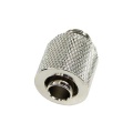 10/8mm (8x1mm) Compression Fitting Outer Thread 1/8 - Knurled Silver