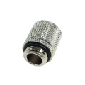11/8mm (8x1,5mm) compression fitting outer thread 1/4 - knurled silver