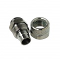 13/10mm (10x1,5mm) compression fitting outer thread 1/4 - black nickel