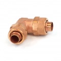 13/10mm (10x1.5mm) L Tubing Connector MSV - Copper Plated