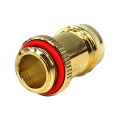 13mm (1/2) Fitting G1/4 With O-Ring - Gold Plated