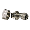 19/13mm compression fitting 45- revolvable G1/4 - knurled - silver nickel