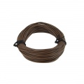 Insulated copper lead 1x0,14mm- (18AWG) 10m brown