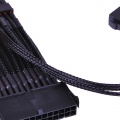 Phobya 24Pin 2-way PSU starting cable - single sleeve - black
