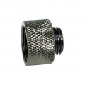 Reducing Bush G1/4 Outer Thread To G3/8 Inner Thread  Knurled - Black Nickel