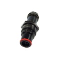 Quick-release connector 13mm barbed connector (1/2) plug incl. bulkhead thread - black nickel