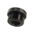 Reducing Socket G1/4 To G1/2 Outside Thread - Knurled And O-Ring - Black Nickel Plated